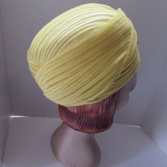 Vintage 1960 Era Bubble Hat Lemon Yellow main image 12